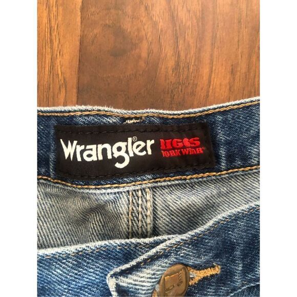 Wrangler Riggs Workwear durashield Carpenter Jeans Mens 49 x 34 Pants distressed - Picture 5 of 12